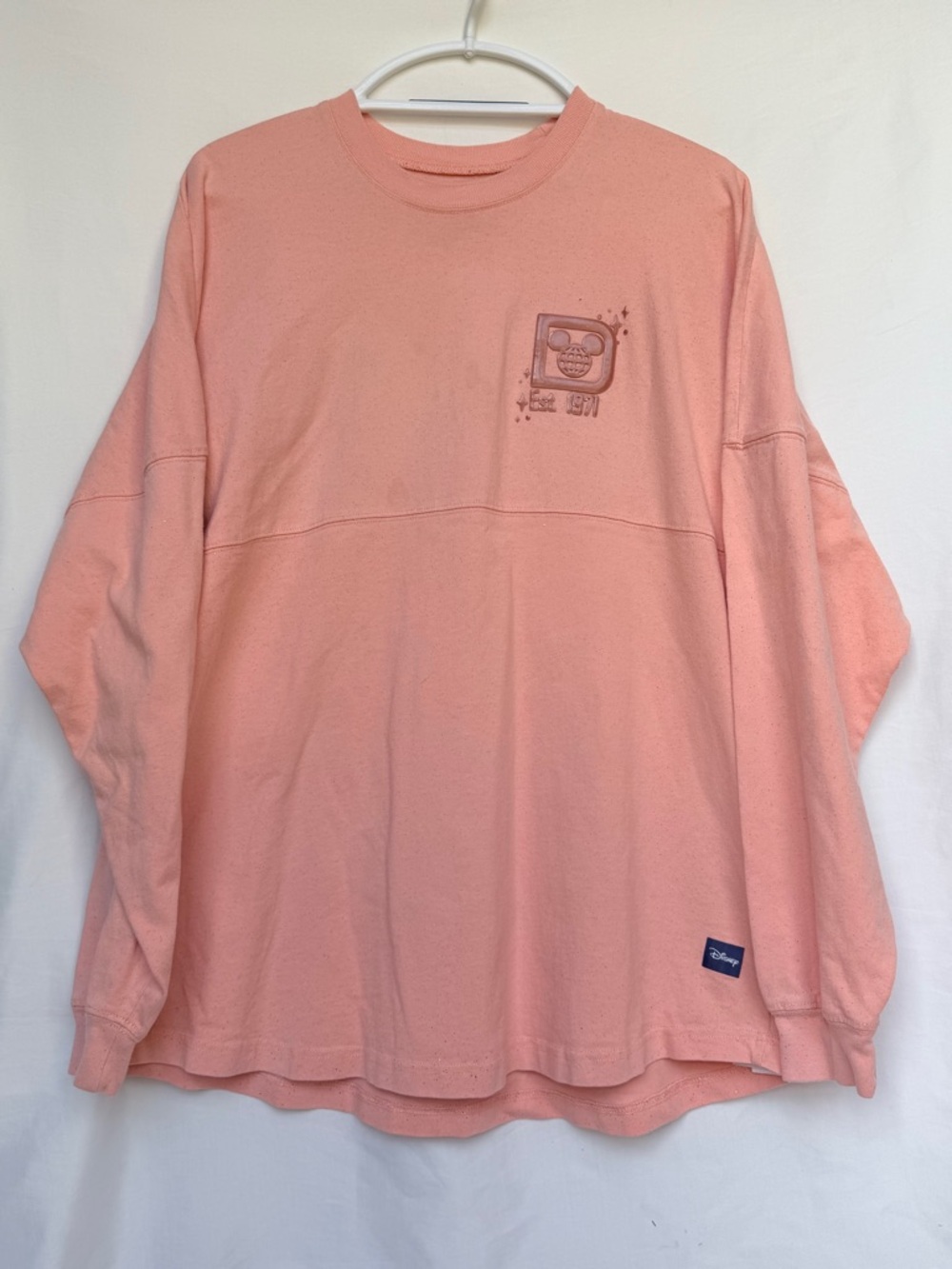 Disney Peach Pink Long-Sleeve Graphic Sweatshirt